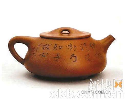 顧景舟制、吳湖帆書畫的相明石瓢壺，在2010年中國嘉德的拍賣會上拍出1232萬元。